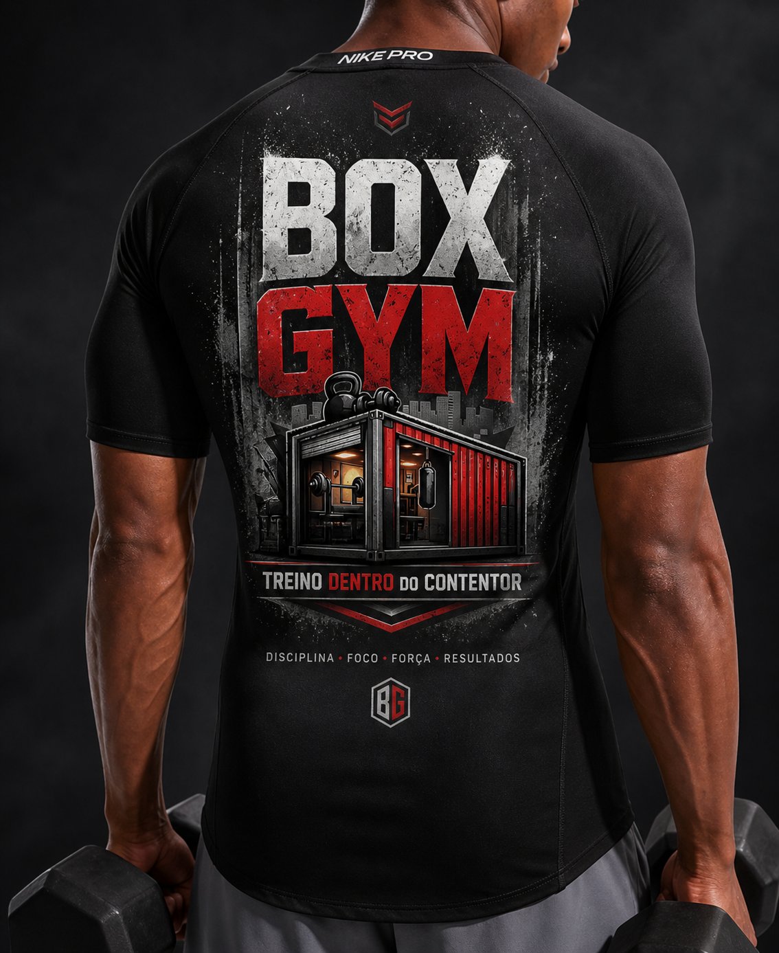 Camisola BoxGym Gráfica — Costas